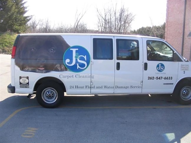 Chevy Express Van - Partial Graphics - J&S Carpet Cleaning